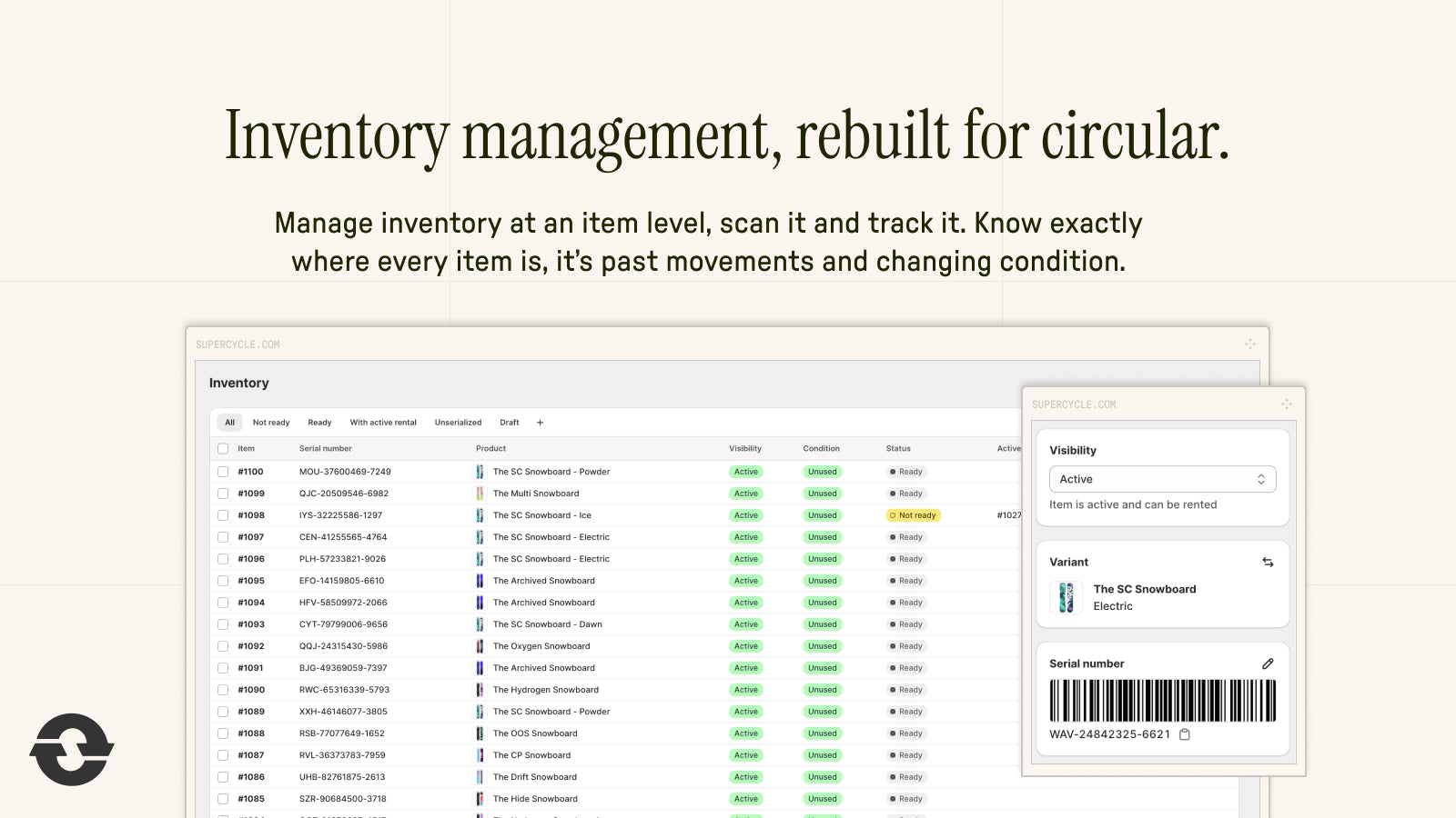 Inventory management, rebuilt for circular.