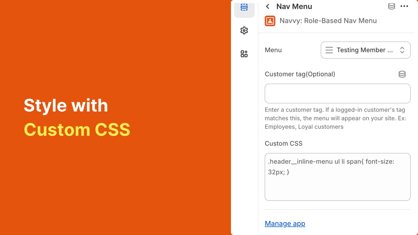 Style with Custom CSS 