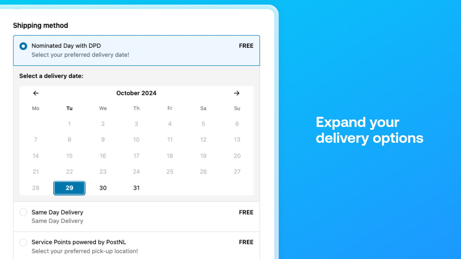 Expand your delivery options