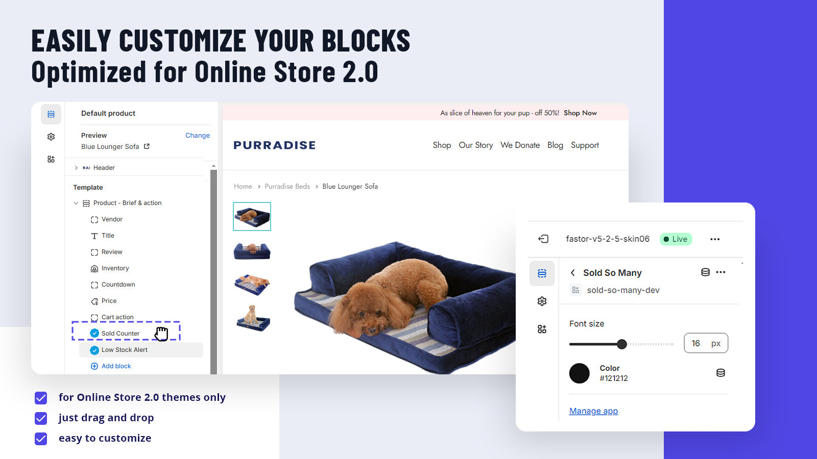 Sold So Many features