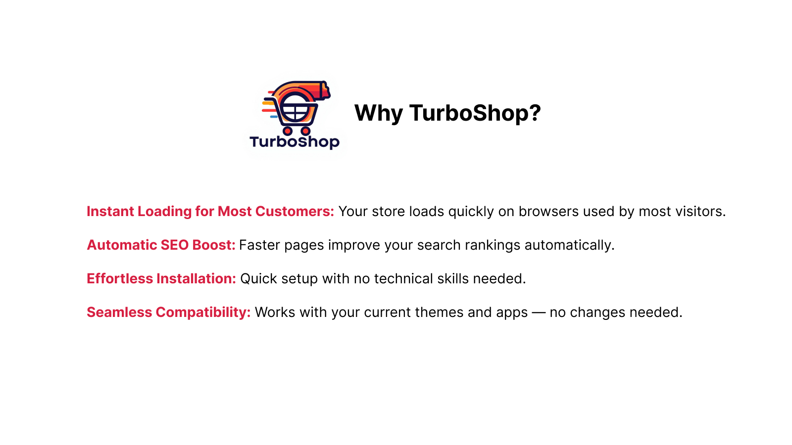 TurboShop benefits