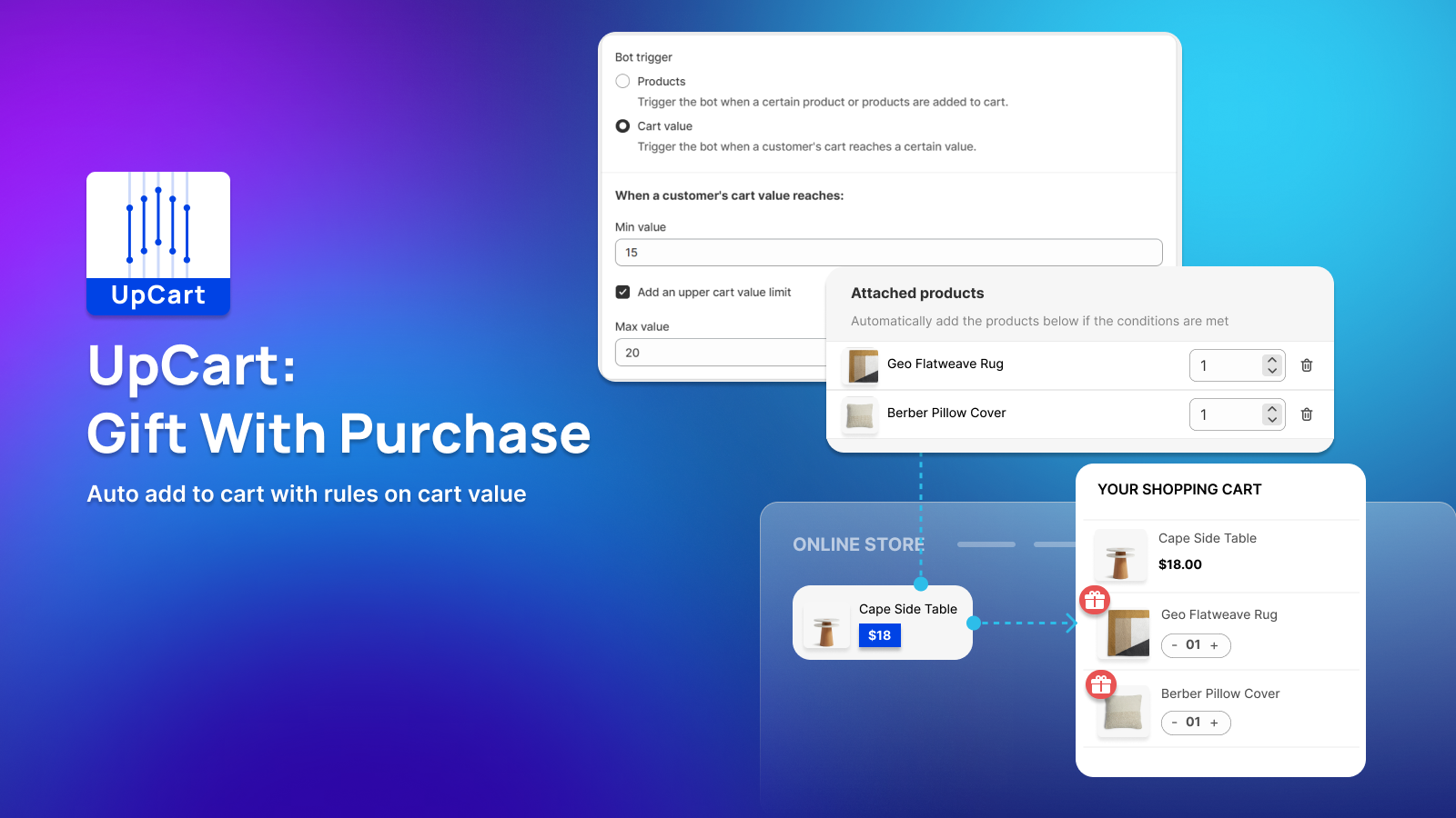 UpCart Gift With Purchase