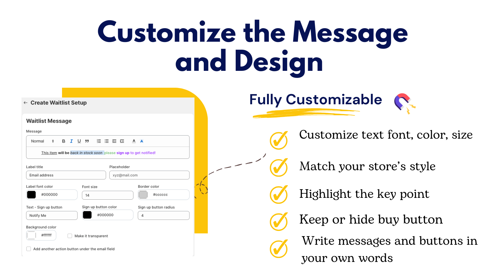 inform customers about product status, restocking, out of stock