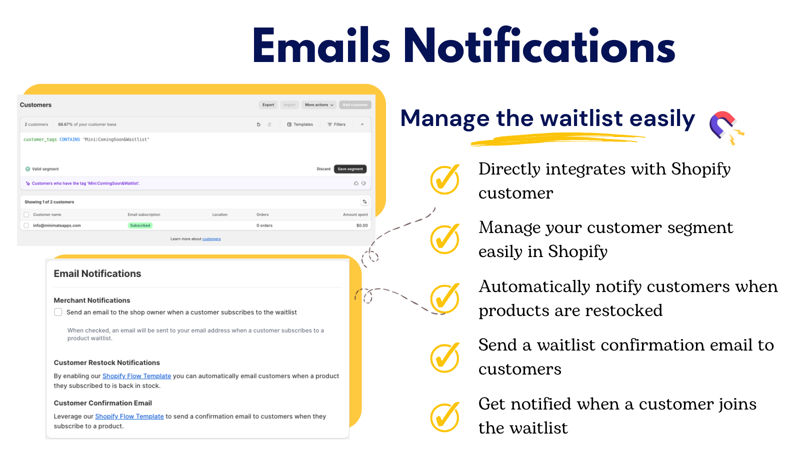 collect customer email address automatically for out of stock