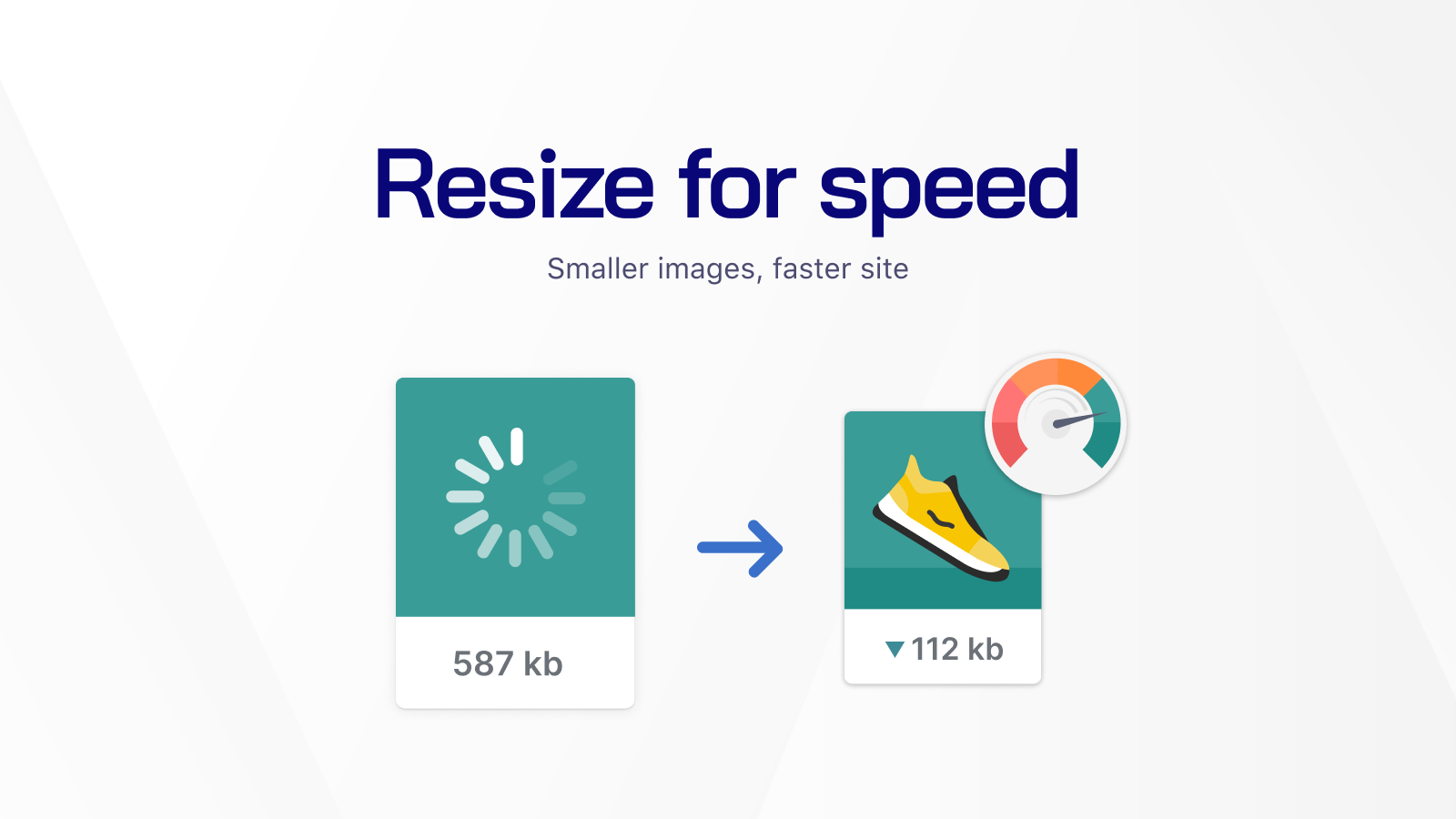 resize image compress images for faster page loading