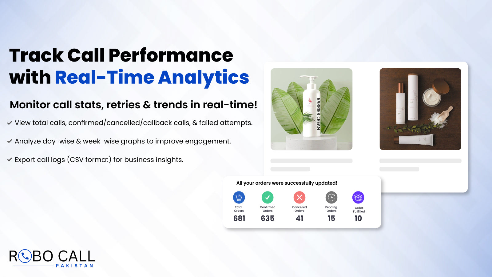 Track Call Performances with Real Time Analytics