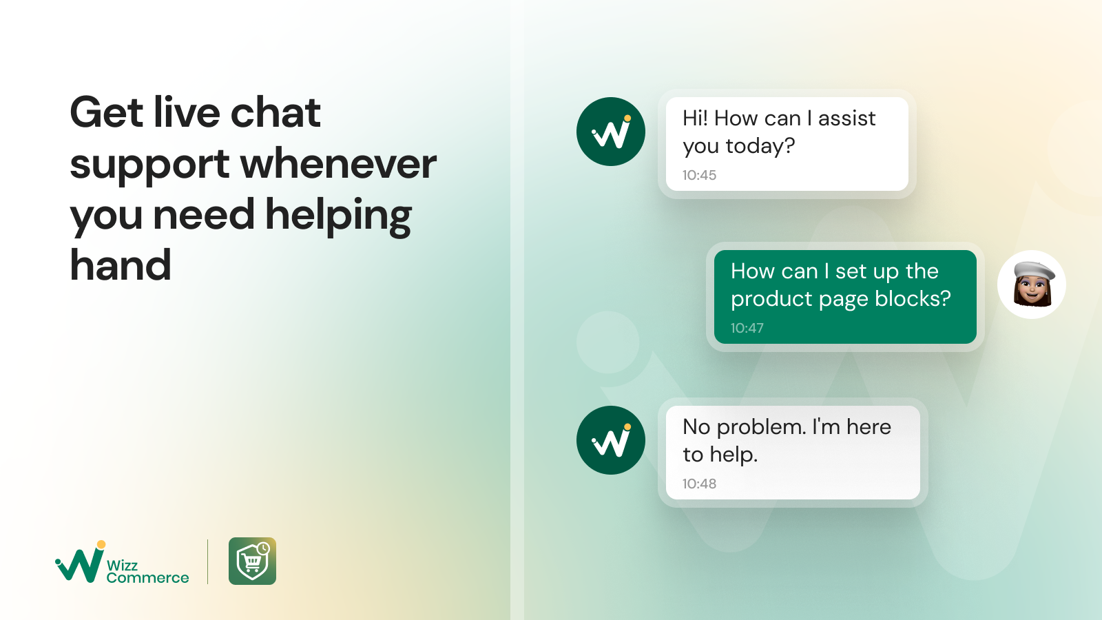 Live chat support