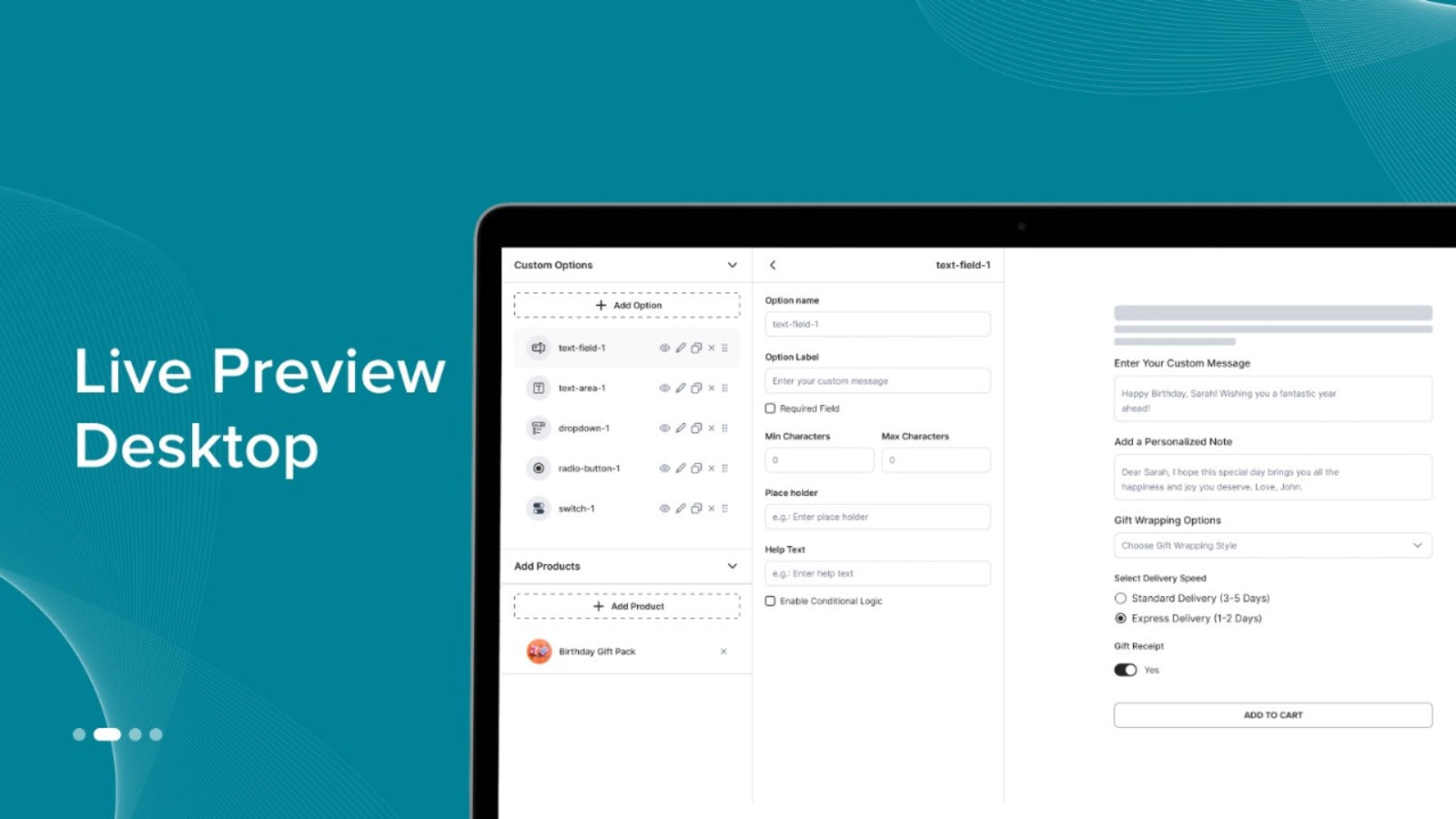 Aero Product Variant Options 2
