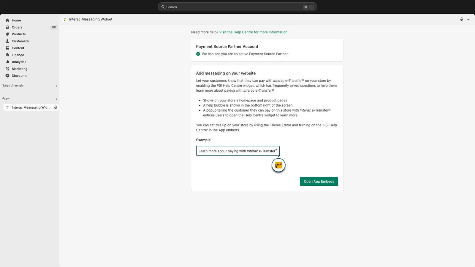 Embedded Admin Page Continued