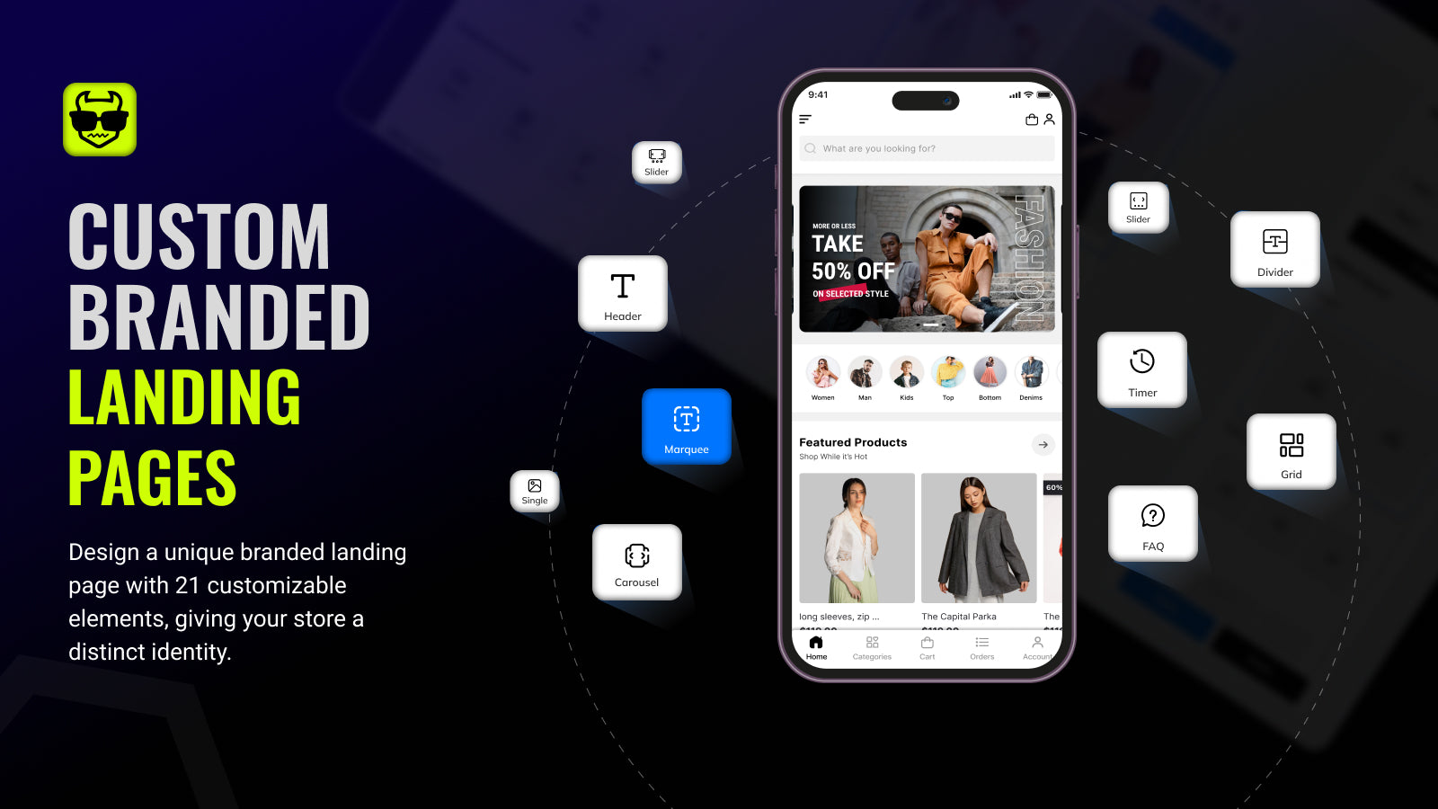 Elegant Landing page