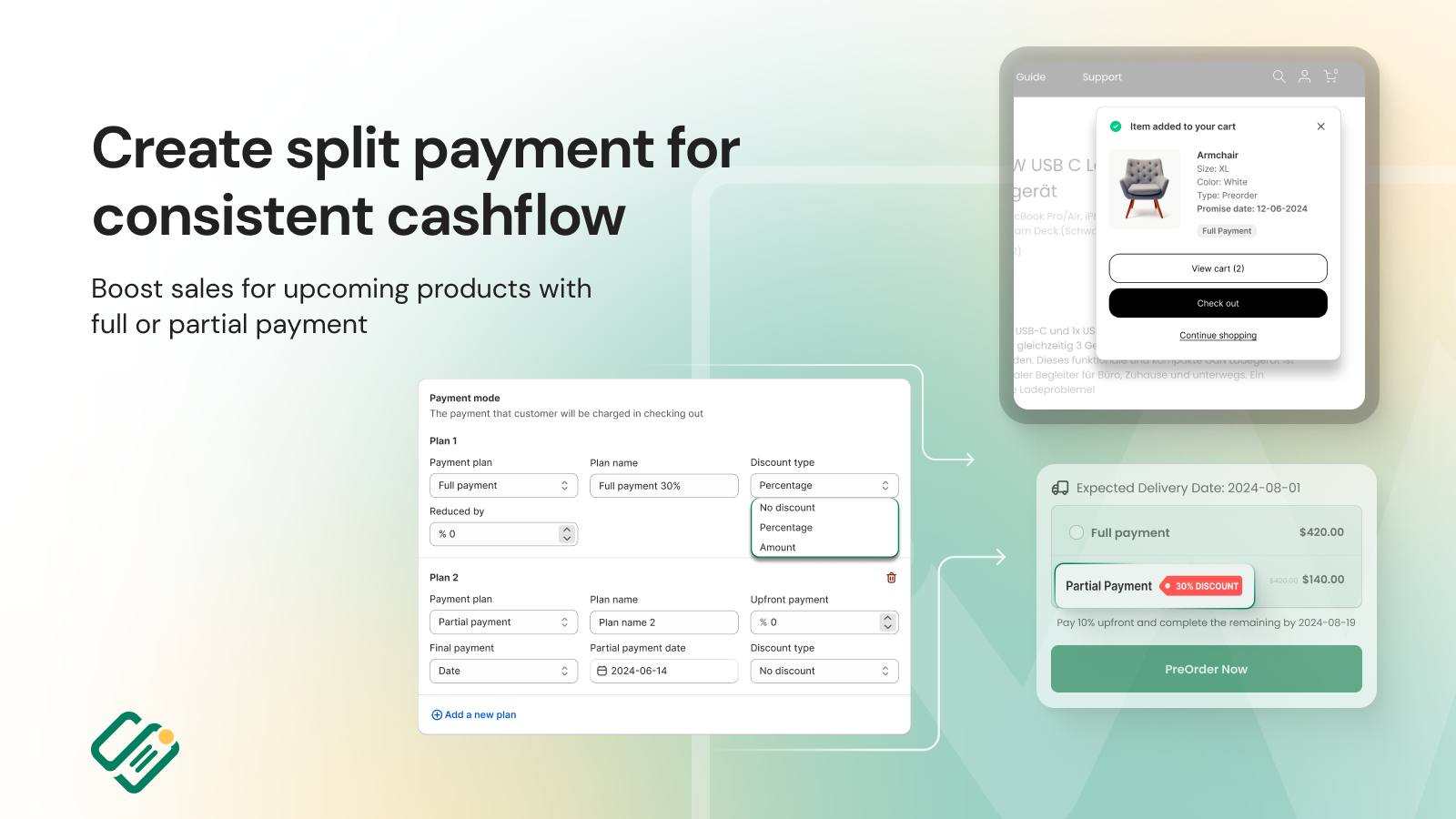 Pre-order Partial payment