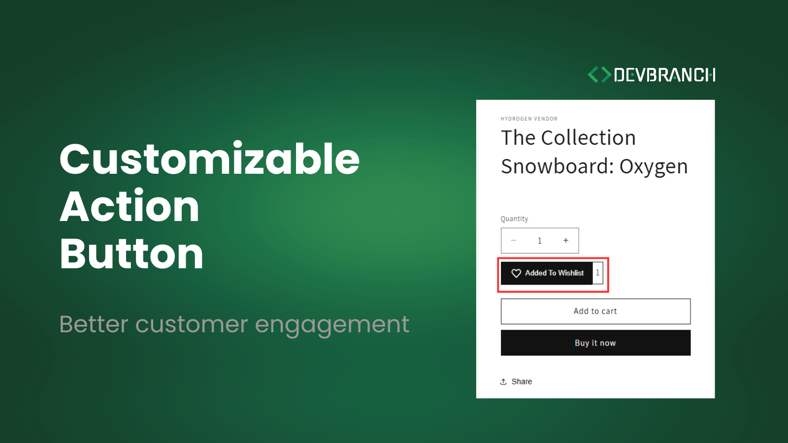 DB wishlist action button screenshot