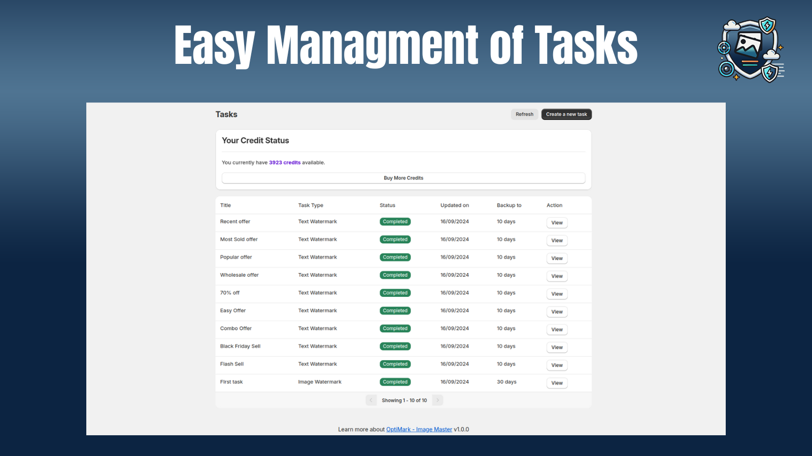 Easy task management