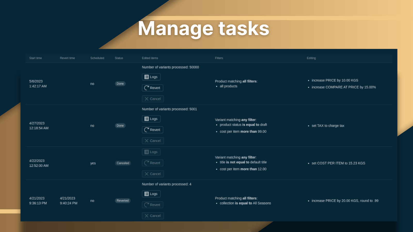 Product manager by tasks