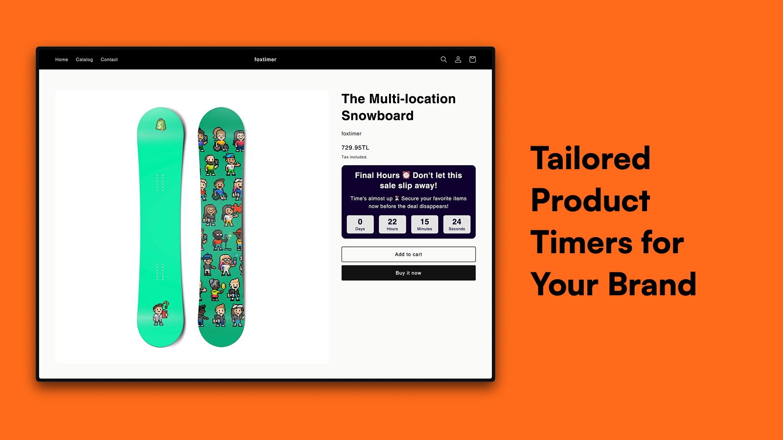 Product Discount Timer: Customizable Countdown for Offers