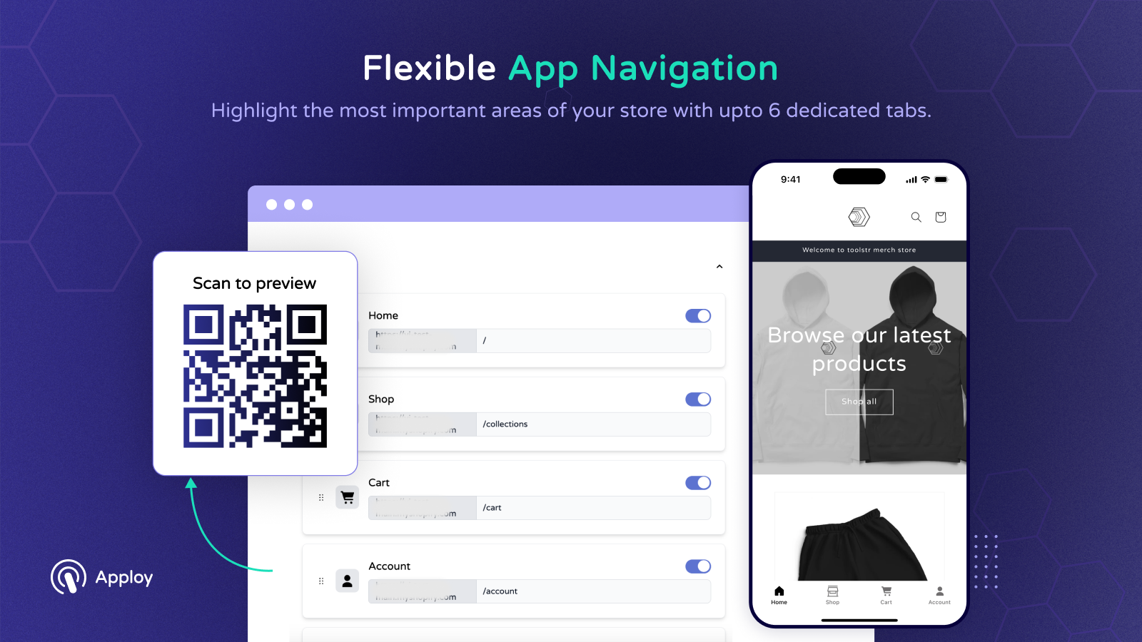 Flexible app navigation