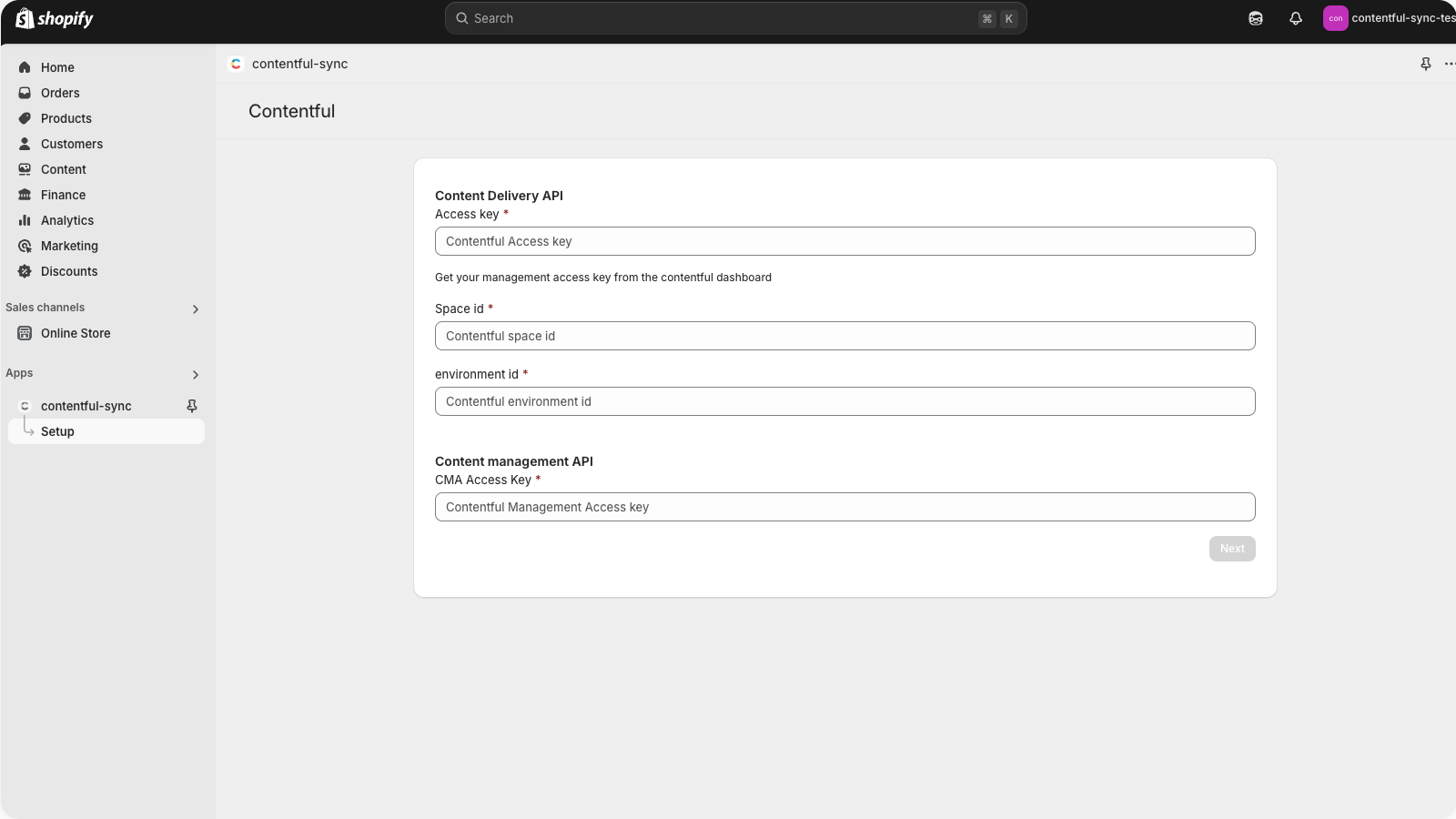 Configure your Contentful Space, API Tokens, and Environment