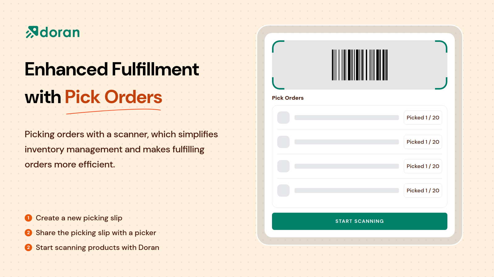 Enhance Fulfillment with Pick Orders