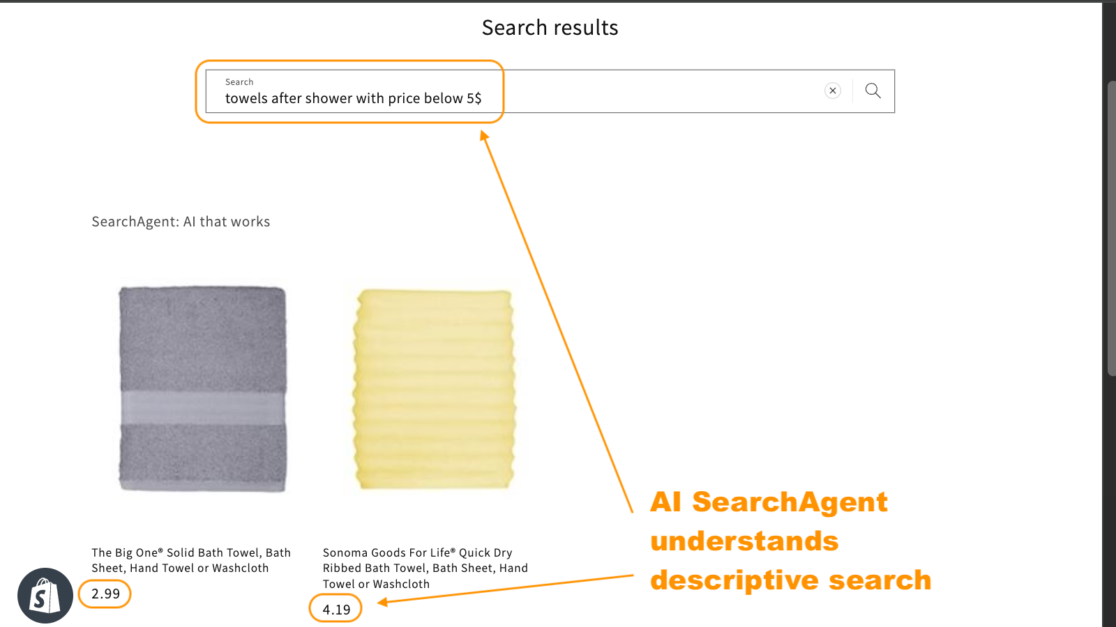 Descriptive AI Search