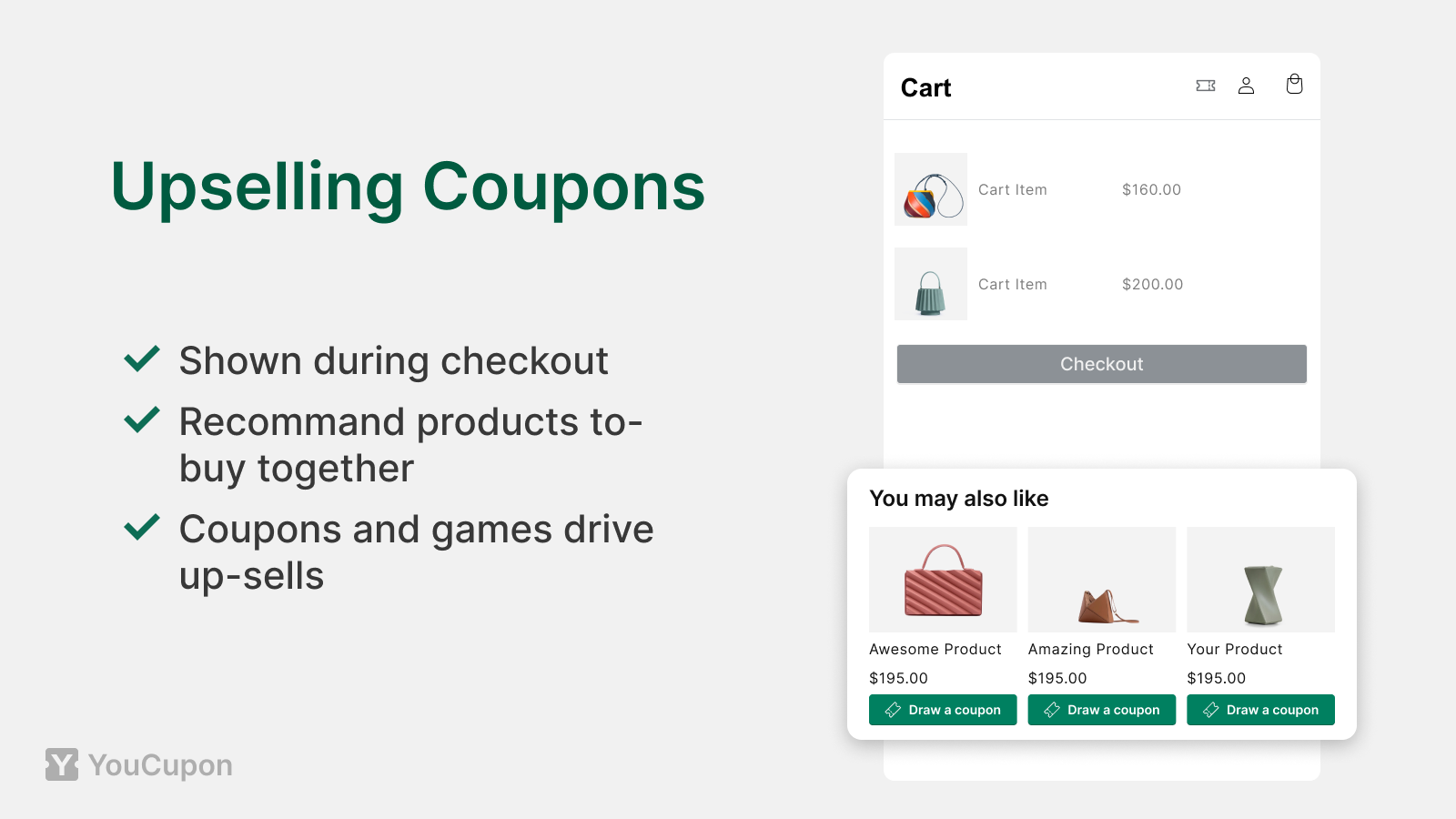Upselling coupons