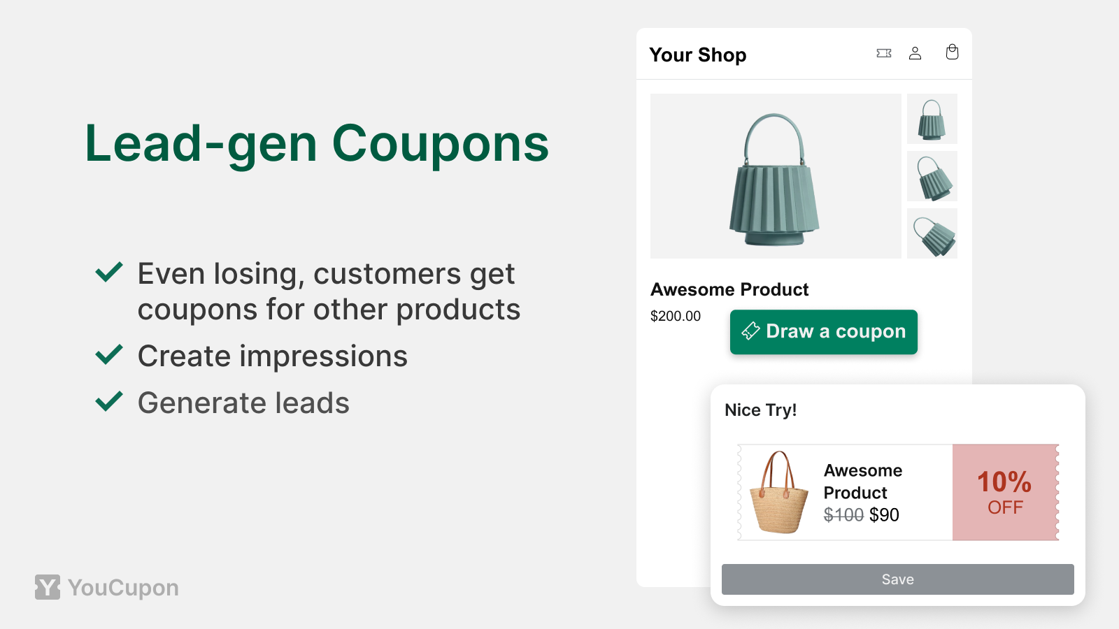 Lead-gen Coupons