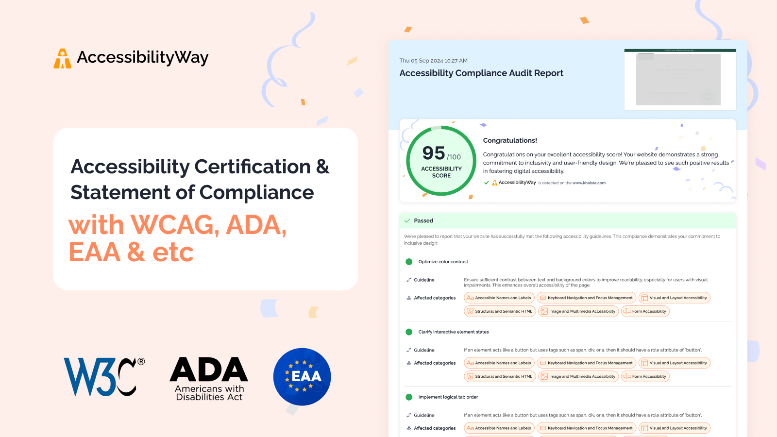 Accessibility Certification & Compliance: WCAG, ADA, EAA & More