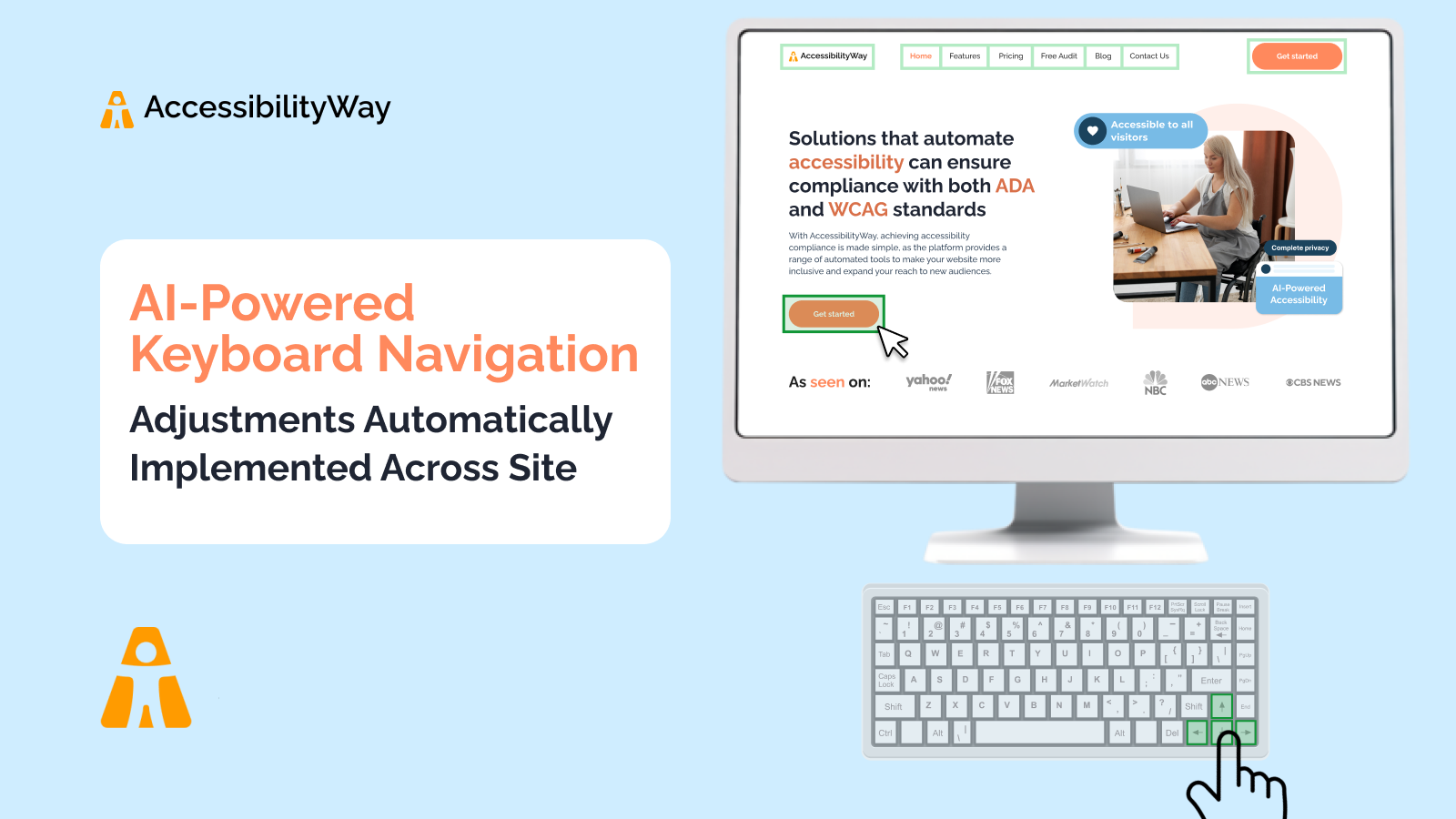 AI Keyboard Navigation: Auto Adjustments Across Site
