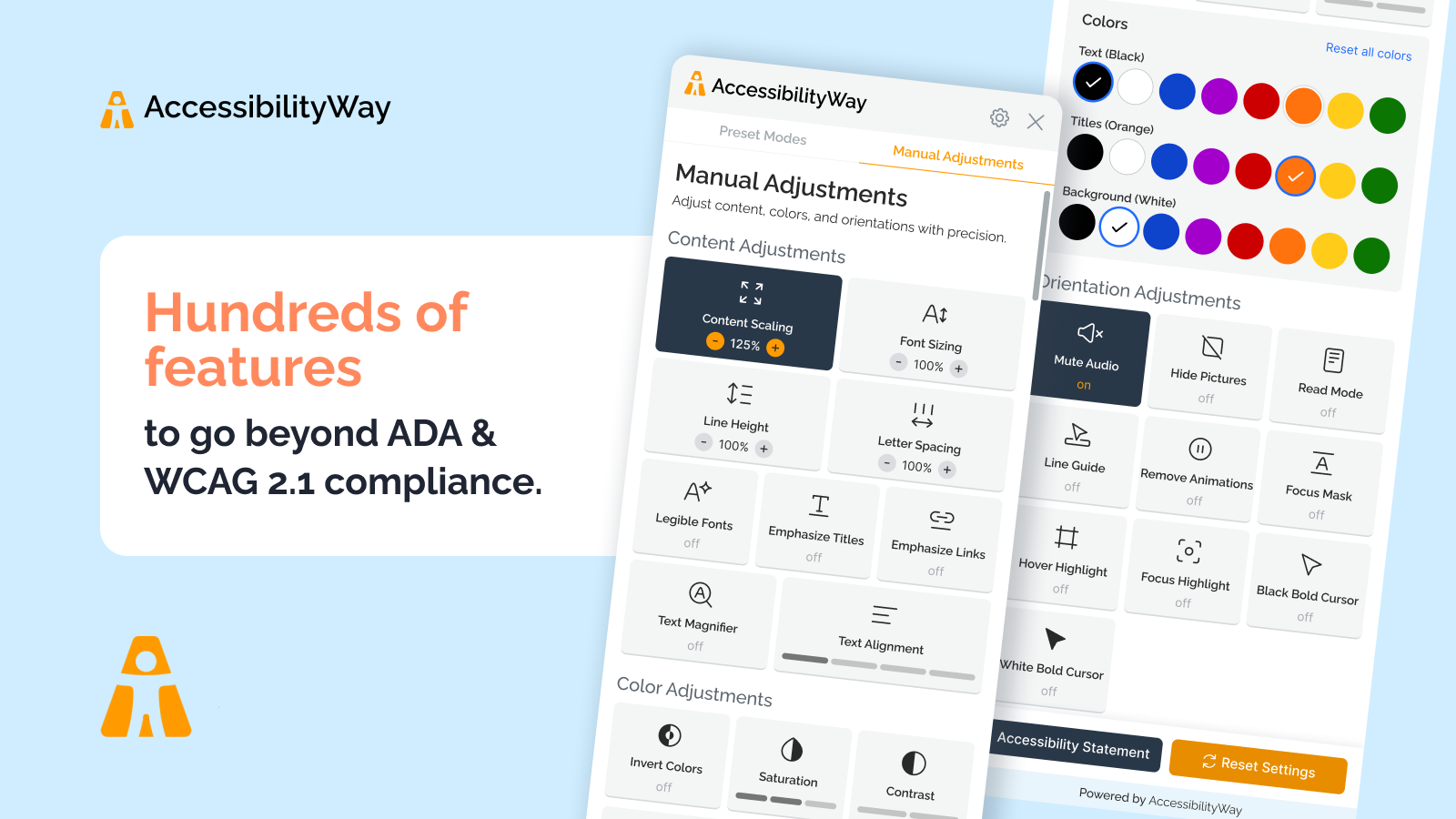Hundreds of Features Beyond ADA & WCAG 2.1 Compliance