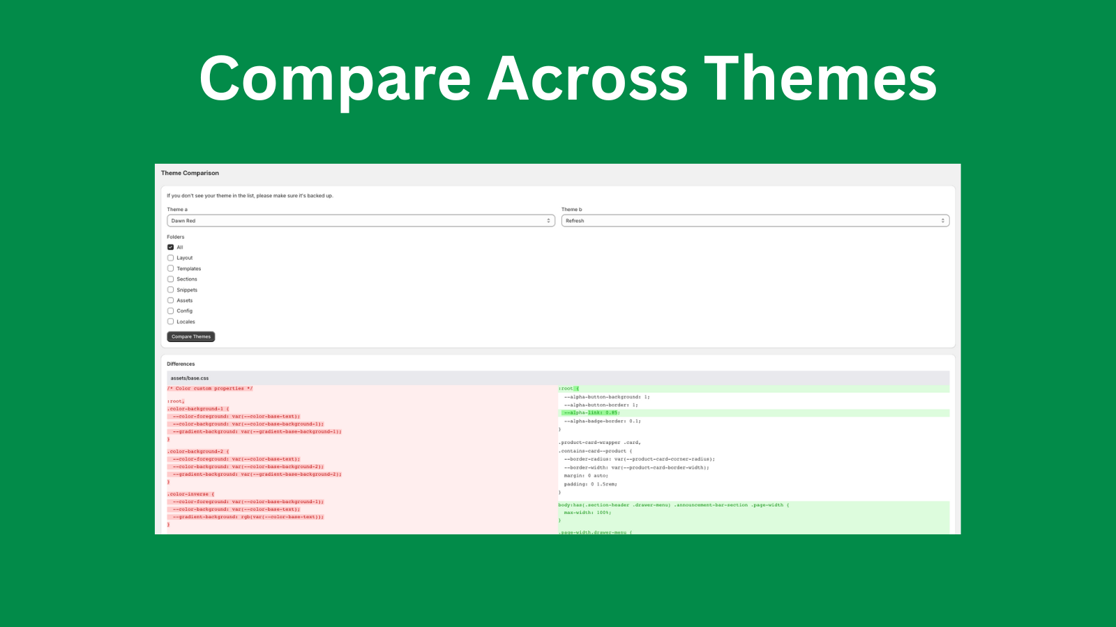 Compare Across Themes