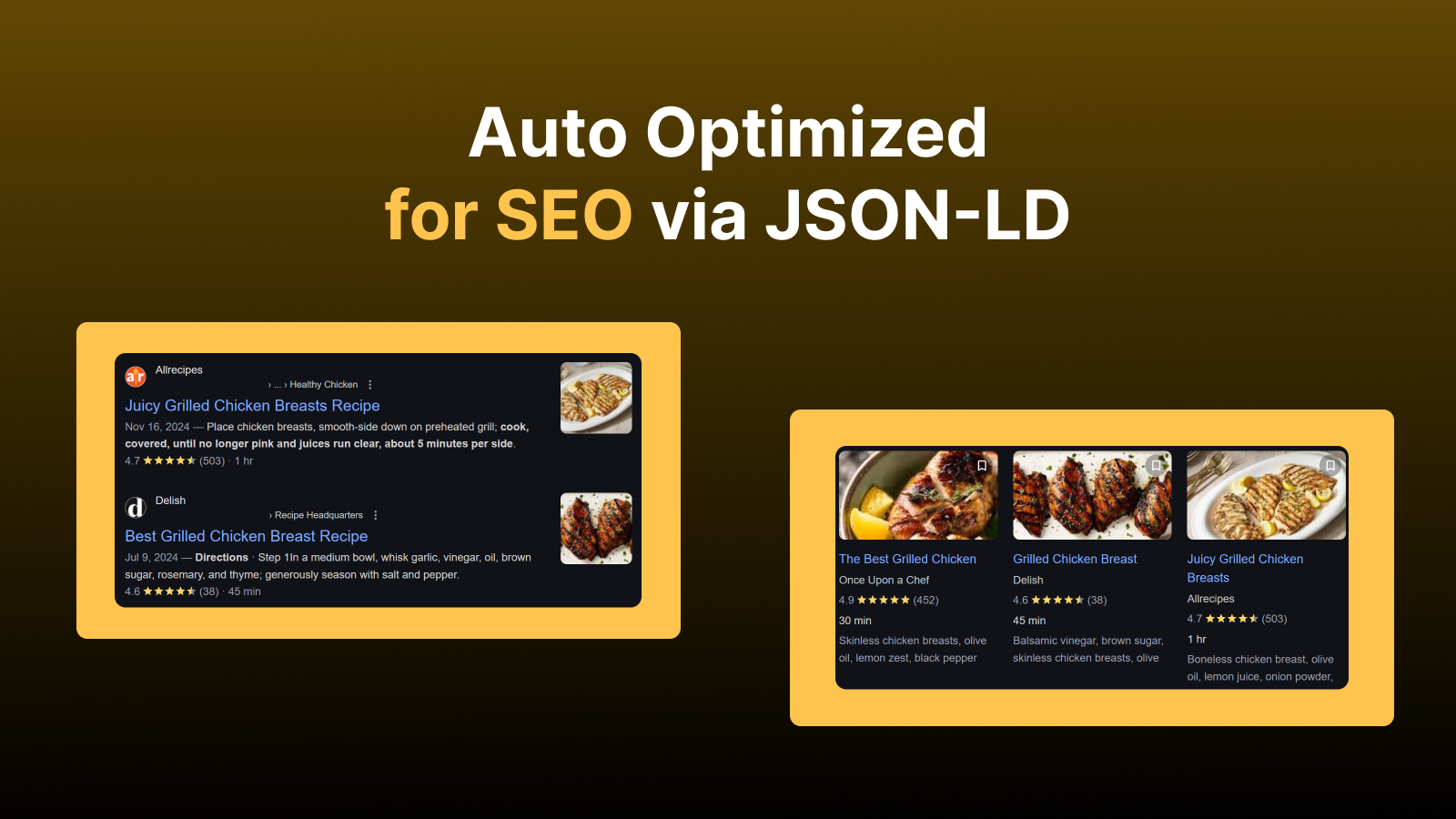 Auto Optimized for SEO Via Recipe JSON-LD