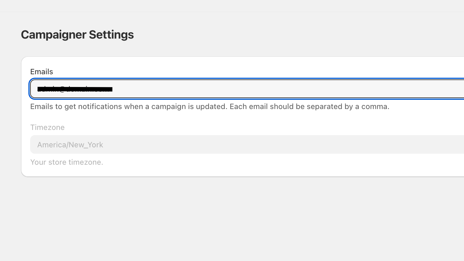 Get notices when the campaign changes