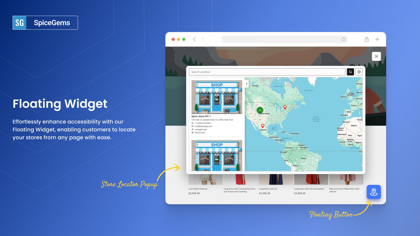 Easy Store Locator Floating Widget