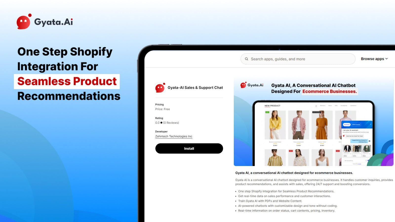 One step Shopify integration for Seamless Product Recommendation