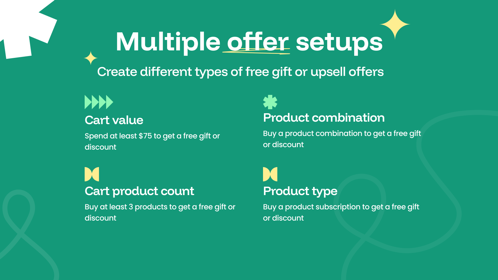 Multiple offer setup