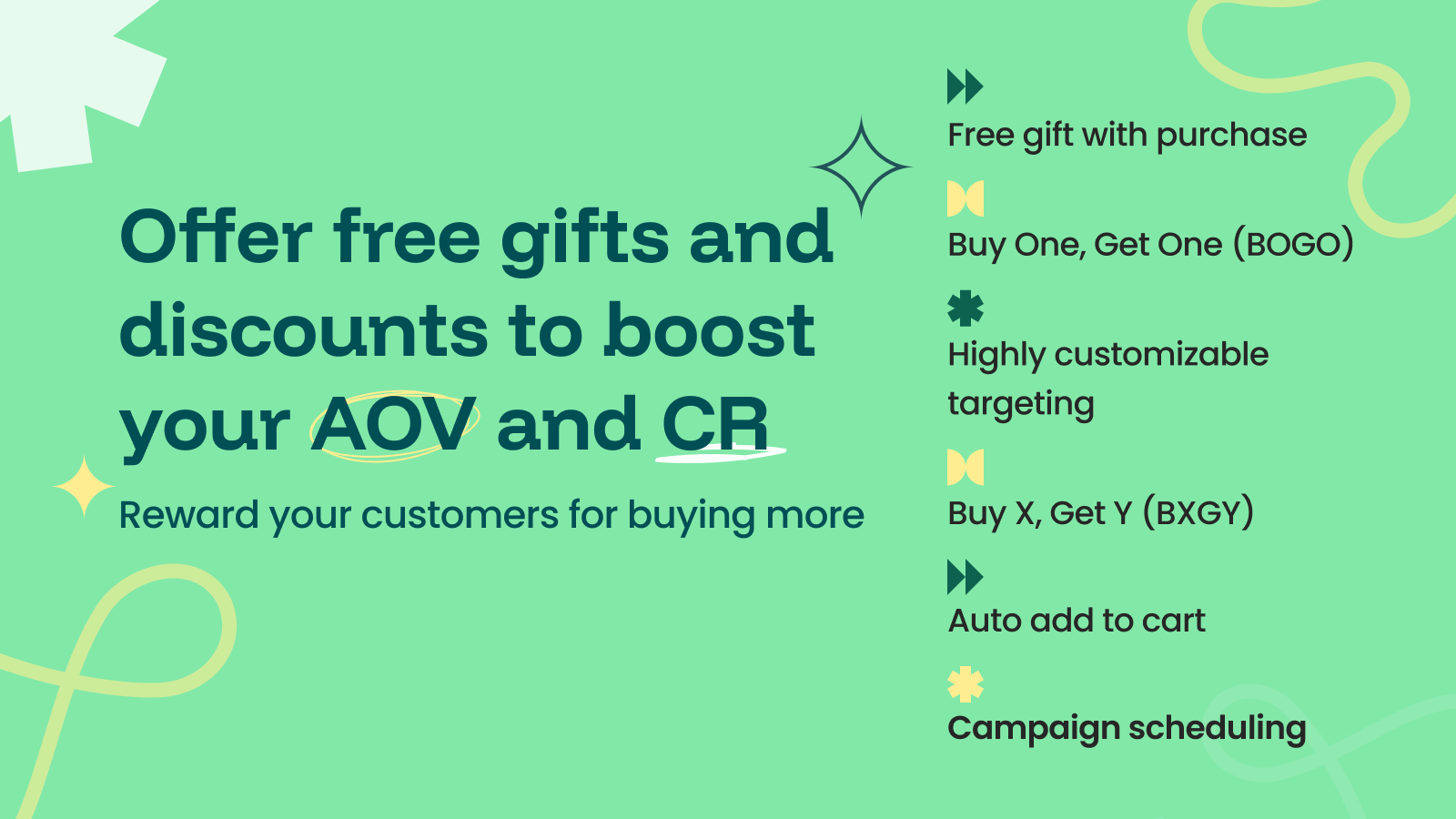 All types of gift offers are available