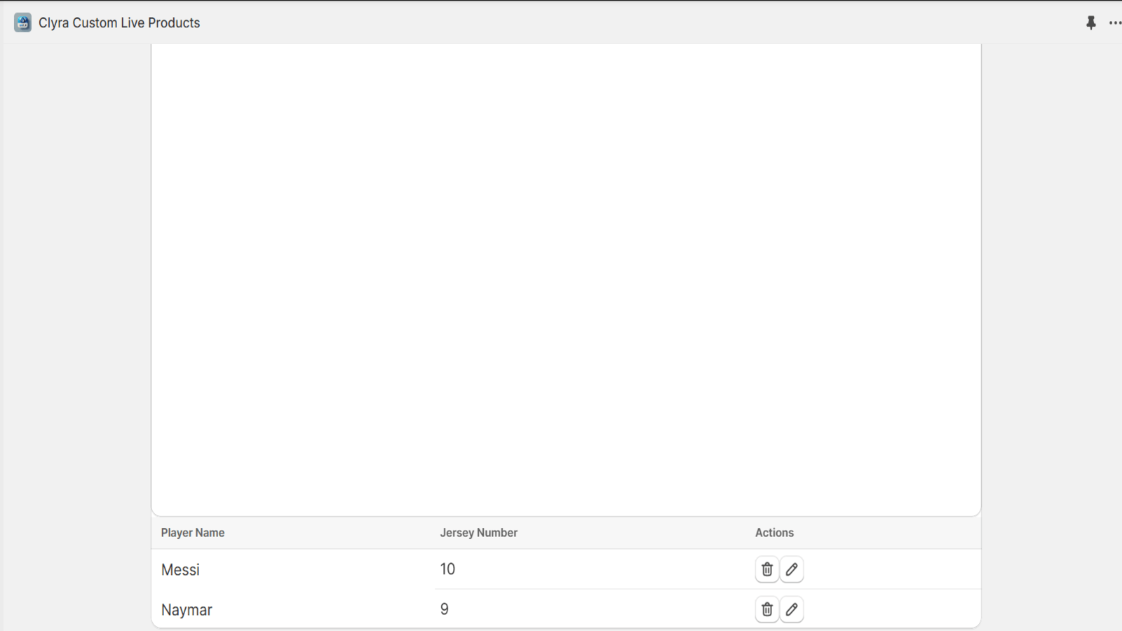 Add custom css and team players name