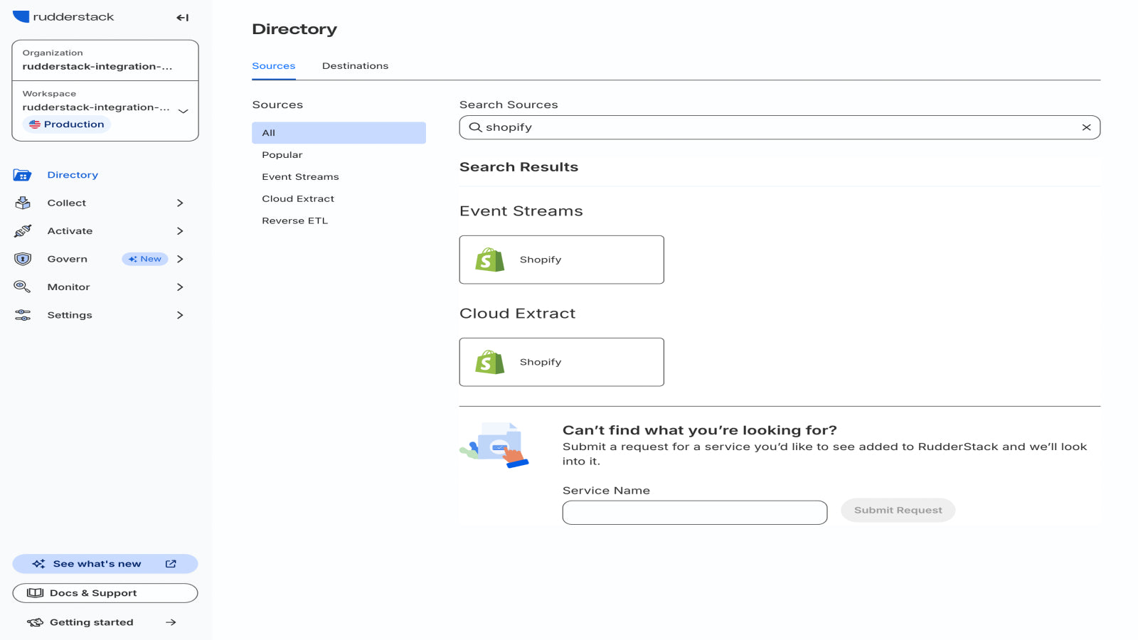 First time loading screen for RudderStack Pixel App