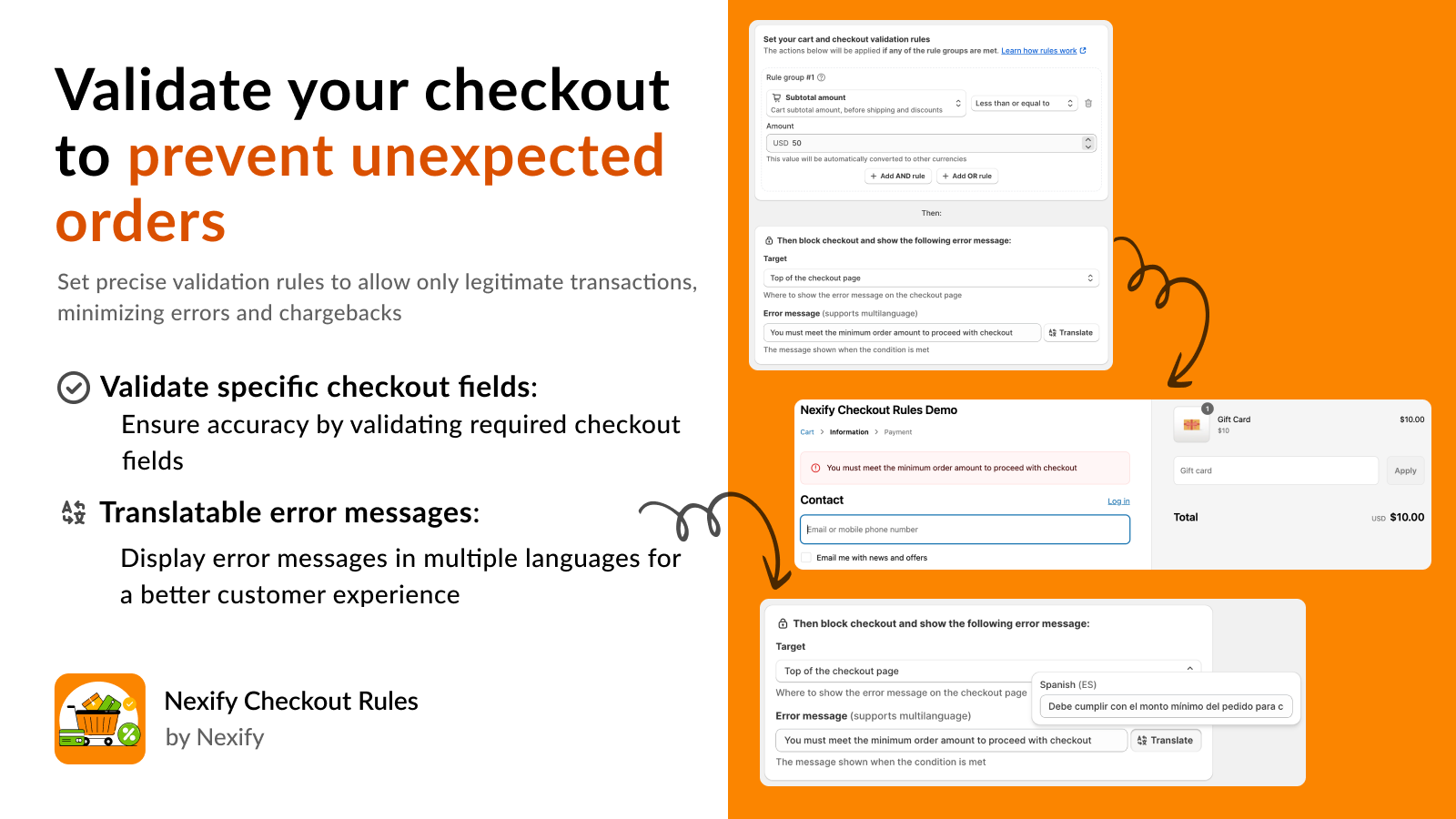 Cart and Checkout Validation, Secure Checkout