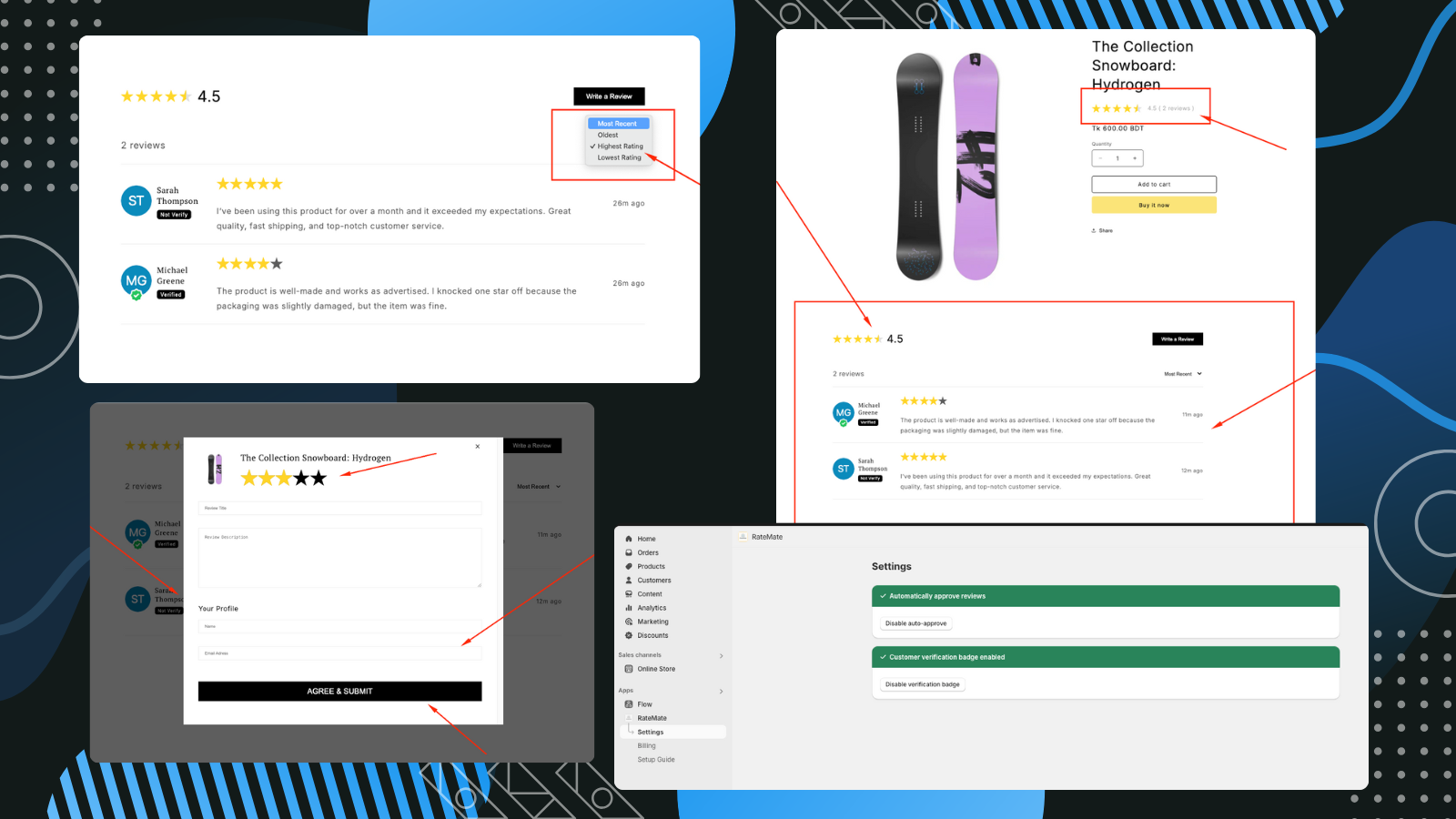RateMate App Preview