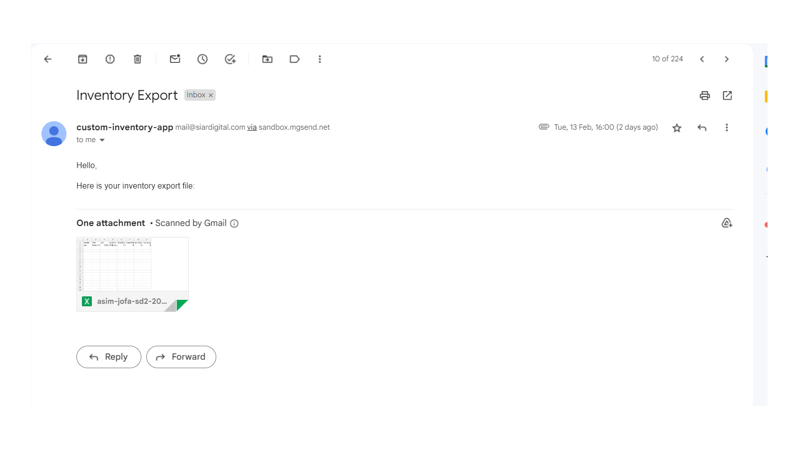 Email UI