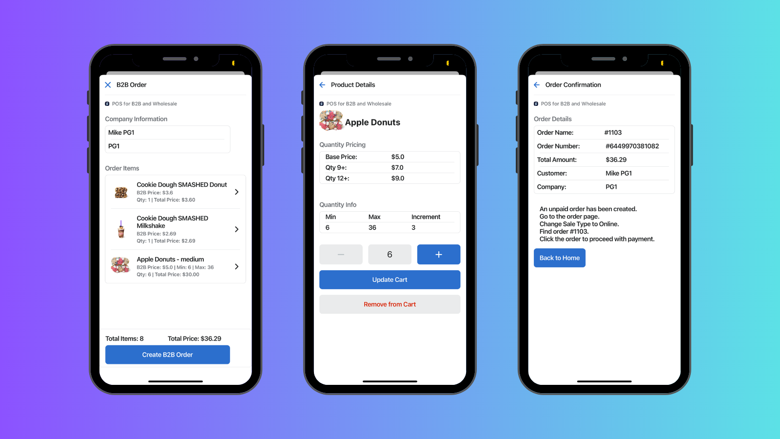 Walkthrough of POS app