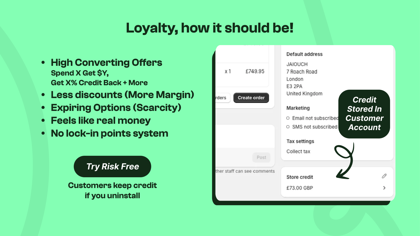 Loyalty how it should be credits t