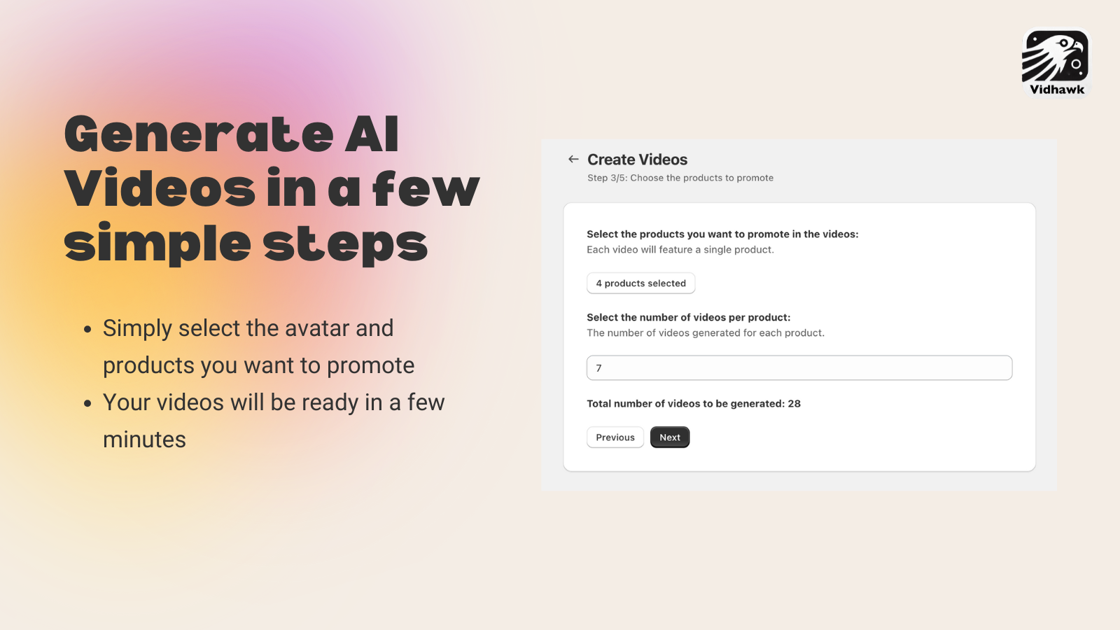 Generate AI Videos in a few simple steps