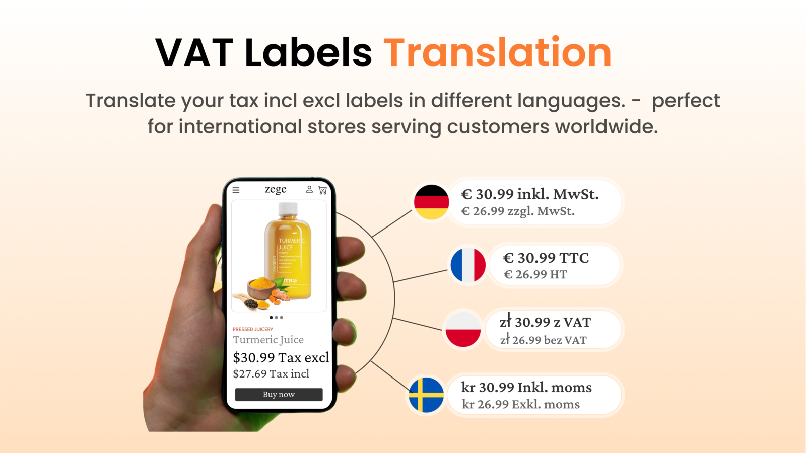 VAT Labels Translation