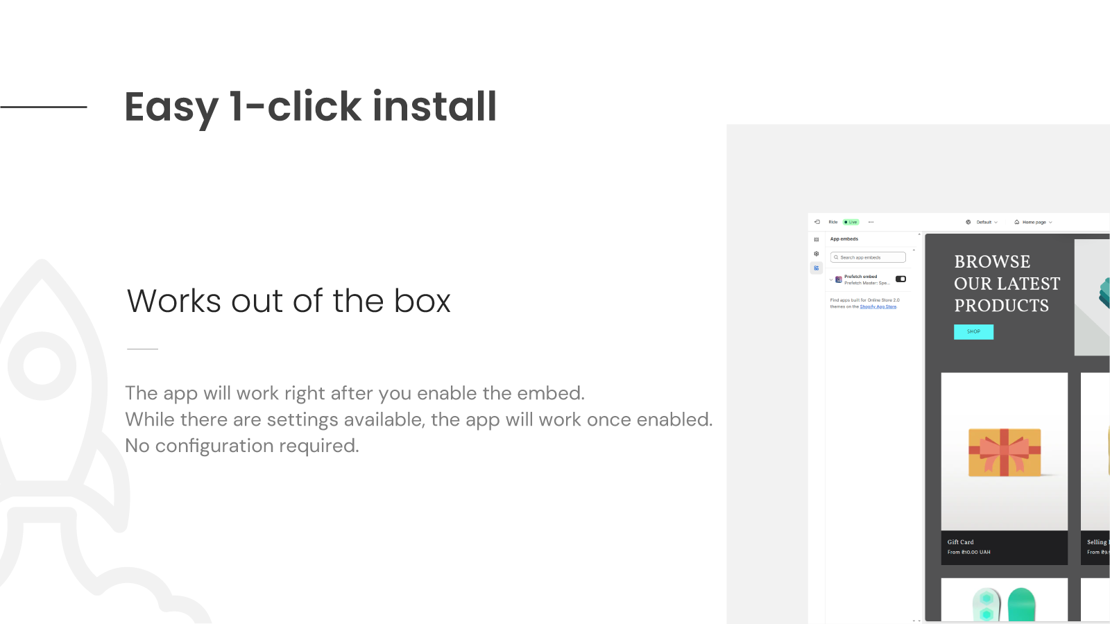 1-click installation