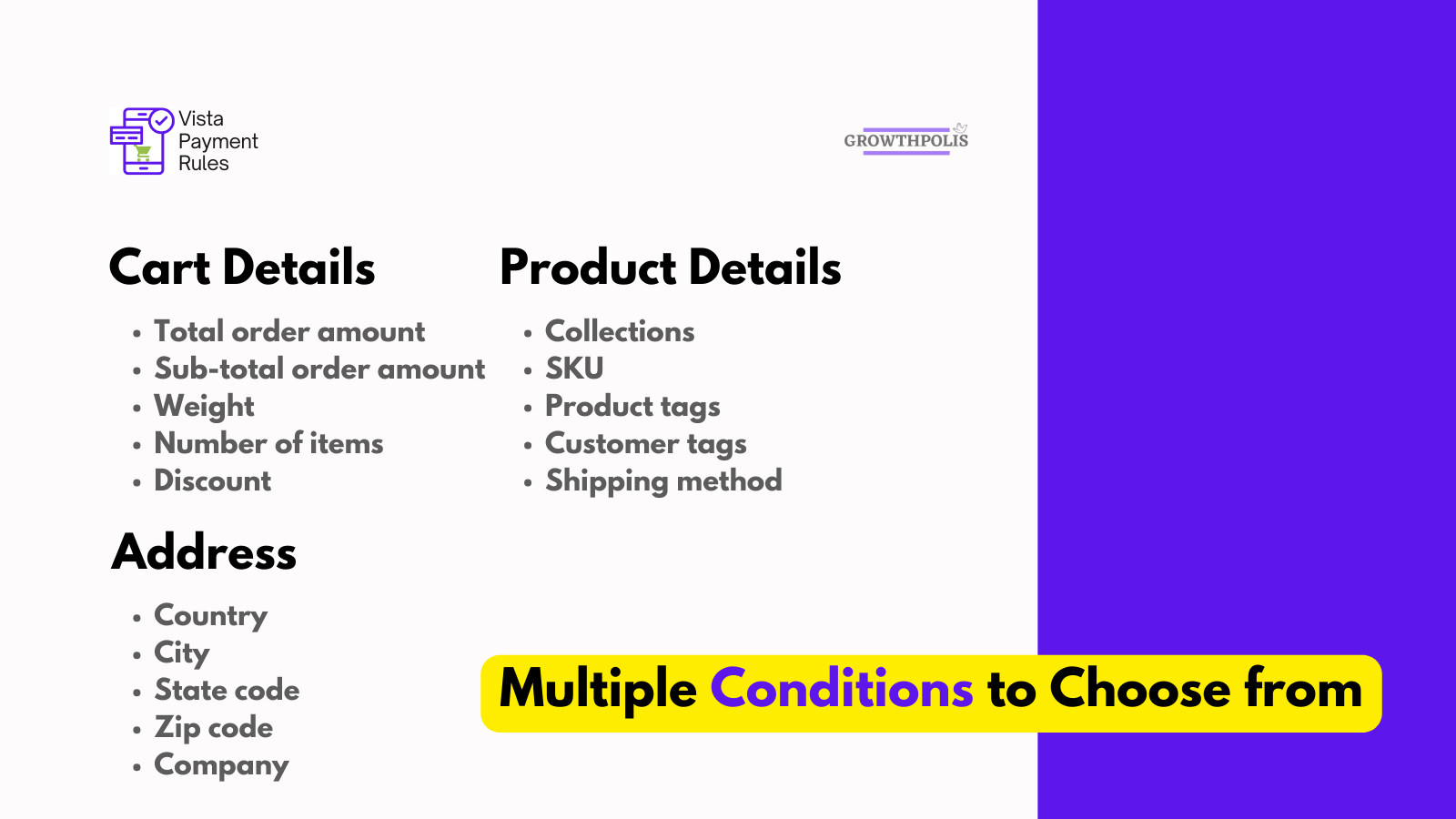 User friendly interface to hide cash on delivery & other methods