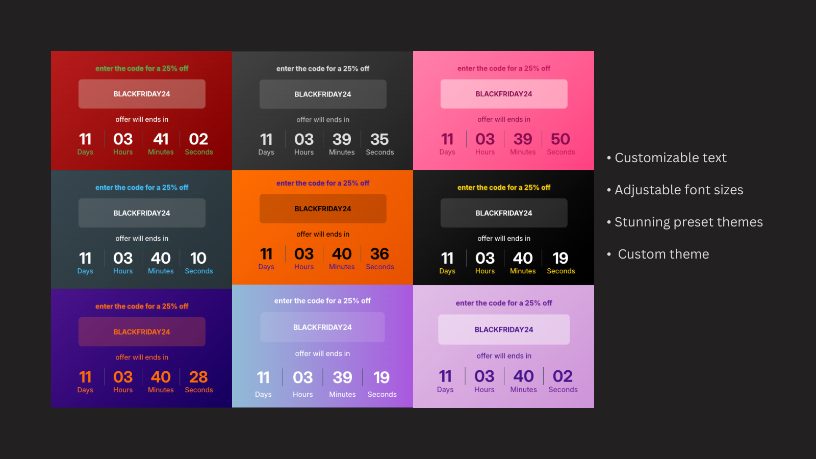 Shopify App, Countdown Timer Bar, flash sales, urgency