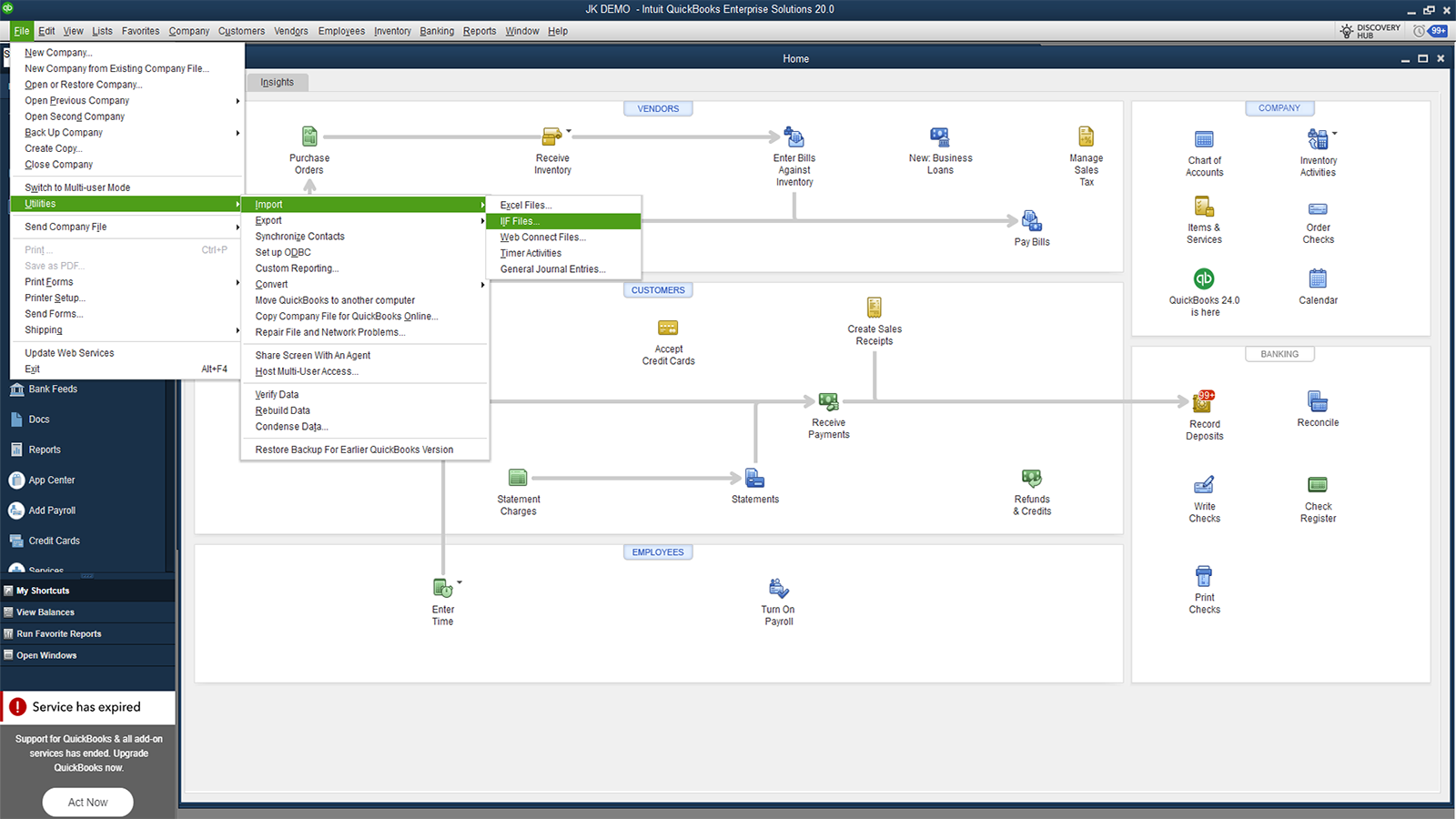Step 2: Import into QuickBooks