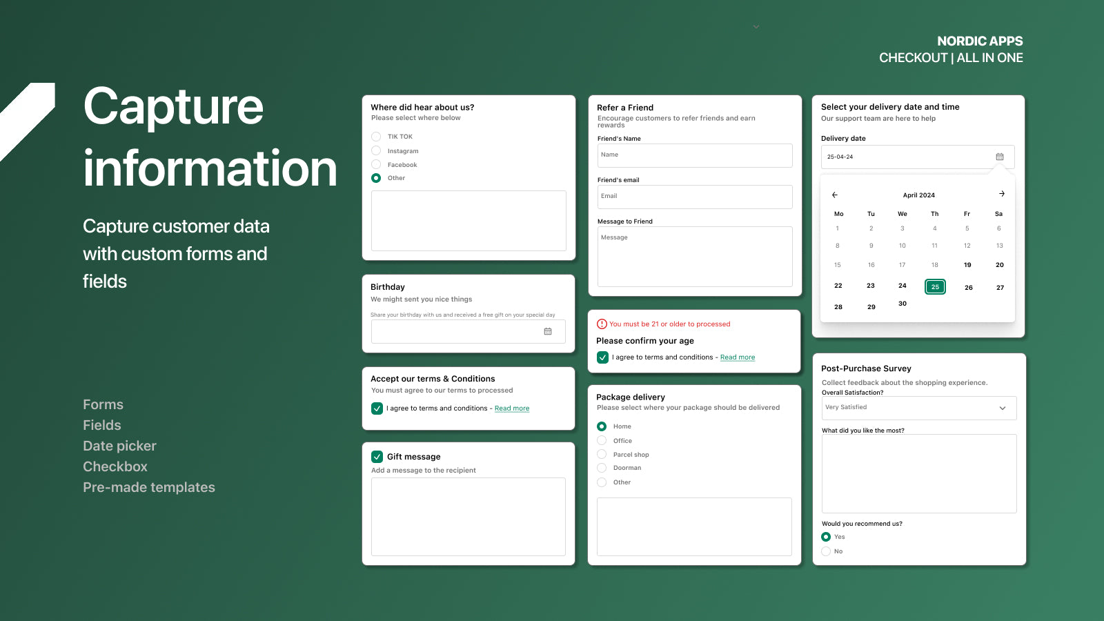Checkout | Flow - Capture information