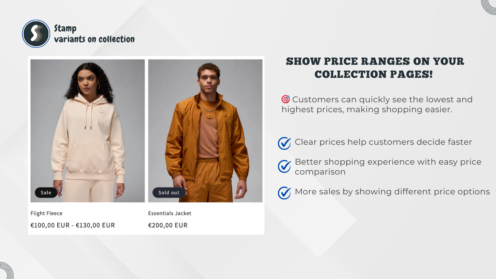 Show price ranges on your collection pages automatically